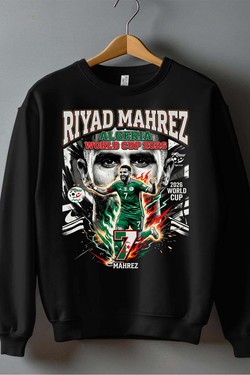 Mahrez BOOTLEG1 - Sweat Col Rond Homme-BLANC