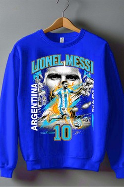 Messi BOOTLEG1 - Sweat Col Rond Homme-NOIR