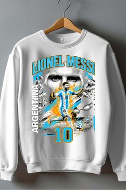 Messi BOOTLEG1 - Sweat Col Rond Homme-NOIR