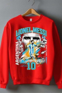 Messi BOOTLEG1 - Sweat Col Rond Homme-NOIR