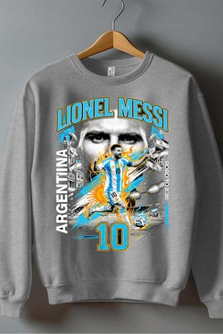 Messi BOOTLEG1 - Sweat Col Rond Homme-NOIR