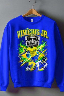 Vinicius BOOTLEG1 - Sweat Col Rond Homme-BLEU ROI