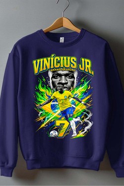 Vinicius BOOTLEG1 - Sweat Col Rond Homme-BLEU ROI