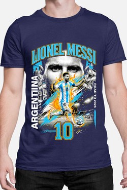 Messi BOOTLEG1 - Tshirt Homme-BLANC