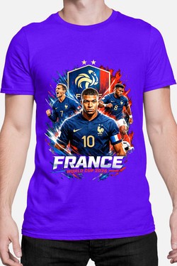 Bootleg France 1 Raw - Tshirt Homme-BLEU ROI