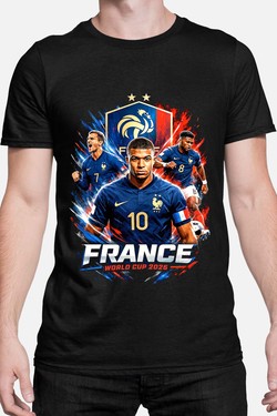 Bootleg France 1 Raw - Tshirt Homme-BLEU ROI