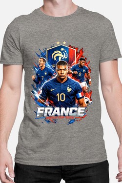 Bootleg France 1 Raw - Tshirt Homme-BLEU ROI