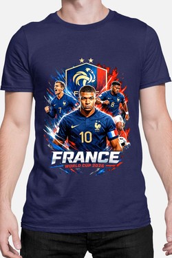 Bootleg France 1 Raw - Tshirt Homme-BLEU ROI