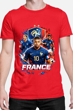 Bootleg France 1 Raw - Tshirt Homme-BLEU ROI