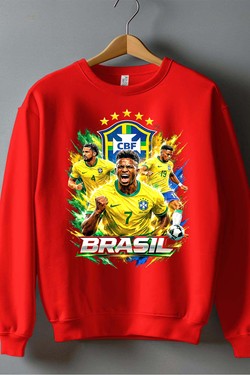 Bootleg Brasil 1 Raw - Sweat Col Rond Homme-ROUGE