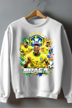 Bootleg Brasil 1 Raw - Sweat Col Rond Homme-ROUGE