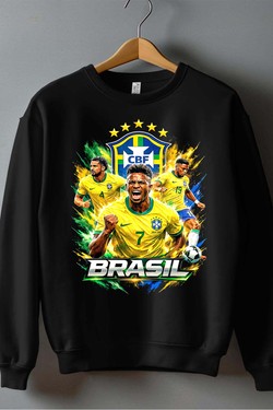 Bootleg Brasil 1 Raw - Sweat Col Rond Homme-ROUGE