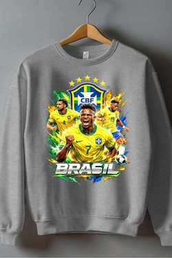 Bootleg Brasil 1 Raw - Sweat Col Rond Homme-ROUGE