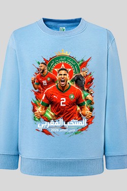 Bootleg Maroc 1 Raw - Sweat Col Rond Garçon-ROUGE