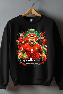Bootleg Maroc 1 Raw - Sweat Col Rond Garçon-ROUGE