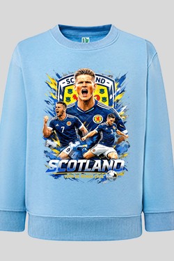 Bootleg Scotland 1 Raw - Sweat Col Rond Garçon-BLEU ROI