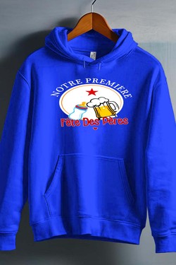 1ère fete peres - Sweat capuche Homme-GRIS