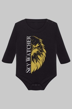 T sky watcher - Body Manche longue bébé-GRIS