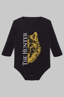 THE  hunter - Body Manche longue bébé-GRIS
