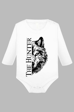 THE  hunter - Body Manche longue bébé-GRIS
