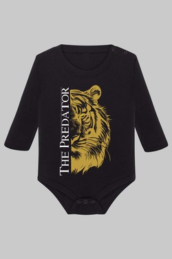The pridator - Body Manche longue bébé-NOIR