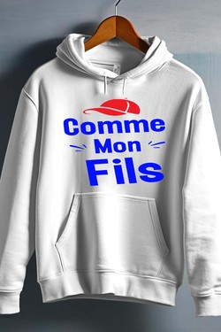 comme mon fils - Sweat capuche Homme-NOIR