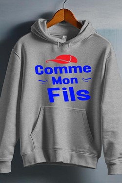 comme mon fils - Sweat capuche Homme-NOIR