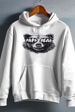 Le Papa Ours K1 - Sweat capuche Homme-MARINE