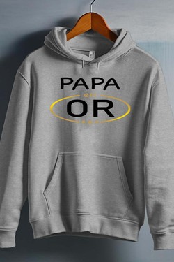papa en or - Sweat capuche Homme-NOIR