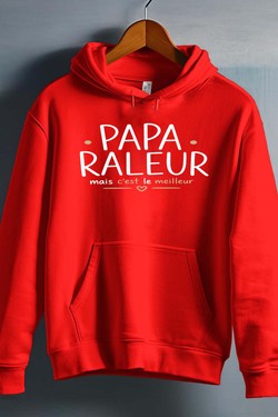papa raleur - Sweat capuche Homme-BLEU ROI