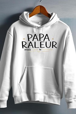 papa raleur - Sweat capuche Homme-BLEU ROI