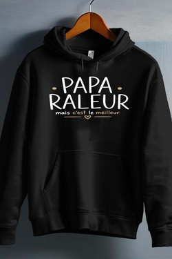 papa raleur - Sweat capuche Homme-BLEU ROI