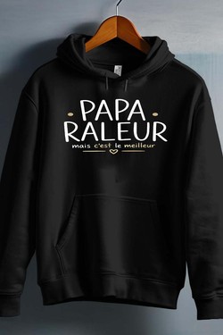 papa raleur BLANC-kamel-khedimallah - Sweat capuche Homme-BLANC