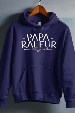papa raleur BLANC-kamel-khedimallah - Sweat capuche Homme-BLANC