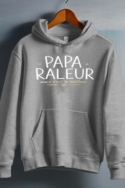 papa raleur BLANC-kamel-khedimallah - Sweat capuche Homme-BLANC