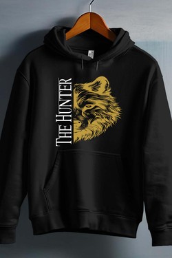 THE  hunter - Sweat capuche Homme-ROUGE