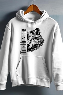 THE  hunter - Sweat capuche Homme-ROUGE