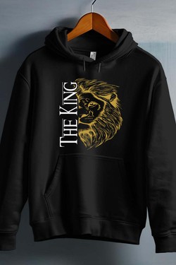 THE king - Sweat capuche Homme-BLANC
