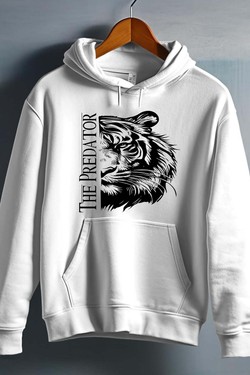 The pridator - Sweat capuche Homme-BLANC
