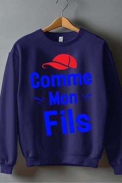 comme mon fils - Sweat Col Rond Homme-NOIR