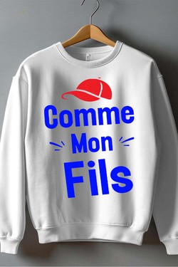 comme mon fils - Sweat Col Rond Homme-NOIR