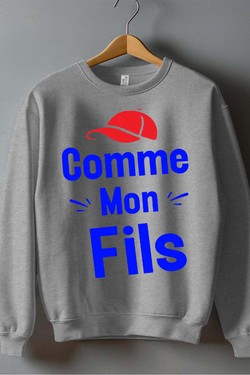 comme mon fils - Sweat Col Rond Homme-NOIR