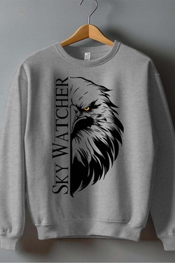 T sky watcher - Sweat Col Rond Homme-BLEU ROI