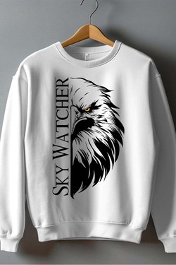 T sky watcher - Sweat Col Rond Homme-BLEU ROI