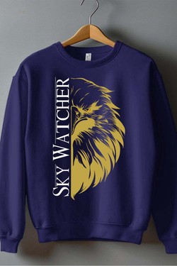 T sky watcher - Sweat Col Rond Homme-BLEU ROI