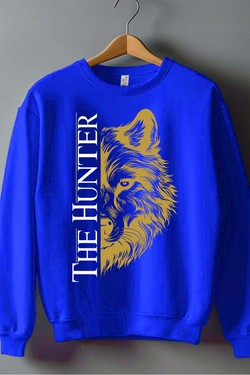 THE  hunter - Sweat Col Rond Homme-ROUGE