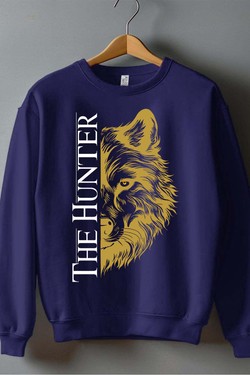 THE  hunter - Sweat Col Rond Homme-ROUGE