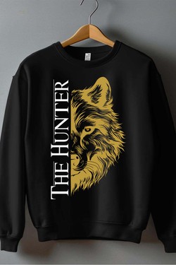 THE  hunter - Sweat Col Rond Homme-ROUGE