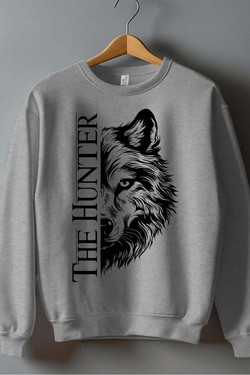 THE  hunter - Sweat Col Rond Homme-ROUGE