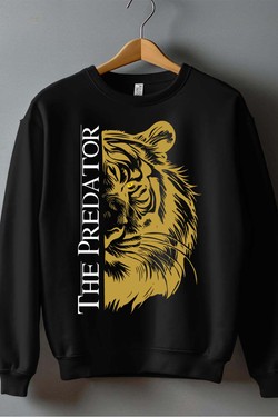 The pridator - Sweat Col Rond Homme-NOIR